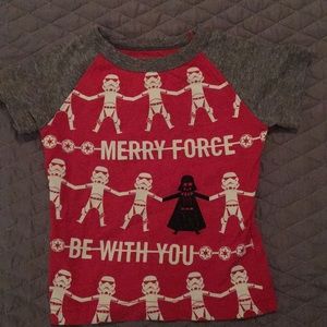 Disney Star Wars Christmas shirt 12 months